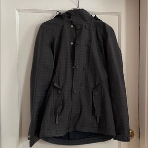 REI Elements Rain Jacket Gray Small